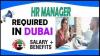 HR Manager Required in Dubai