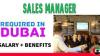 Sales Manager Required in Dubai