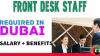 Front Desk Staff Required in Dubai