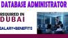 Database Administrator Required in Dubai