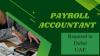 Payroll Accountant Required in Dubai