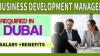 Business Development Manager Required in Dubai