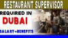 Restaurant Supervisor Required in Dubai