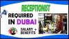 Receptionist Required in Dubai