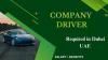 COMPANY DRIVER Required in Dubai