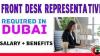 Front Desk Representative Required in Dubai