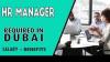 HR Manager Required in Dubai