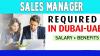 Sales Manager Required in Dubai