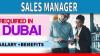 Sales Manager Required in Dubai