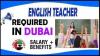 English Teacher Required in Dubai