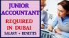 Junior Accountant Required in Dubai