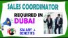 Sales Coordinator Required in Dubai