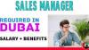 Sales Manager Required in Dubai