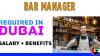 Bar Manager Required in Dubai